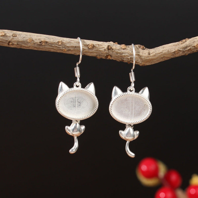 Ethnic Minority Style Handmade Miao Sier Earrings