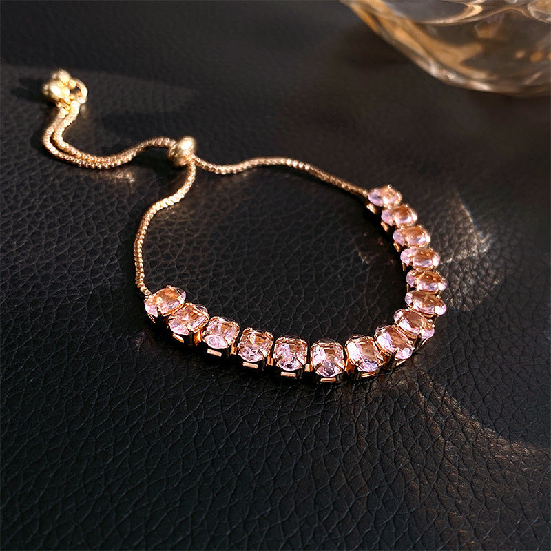 Women's Oval Leaf Small Fresh Gentle Temperament Light Luxury High Sense Bracelet