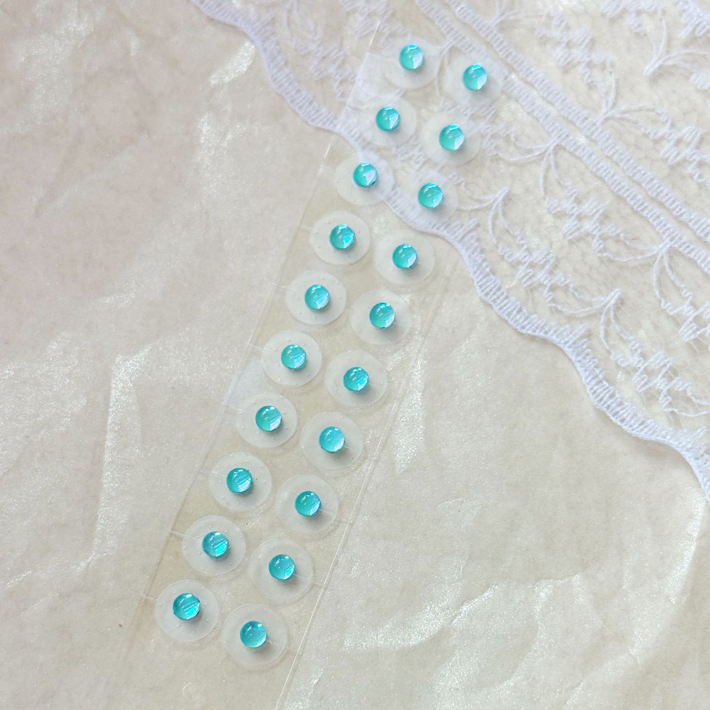 Fashion Auricular Point Sticker Crystal Ear Patch Bead Massage Stress Earrings