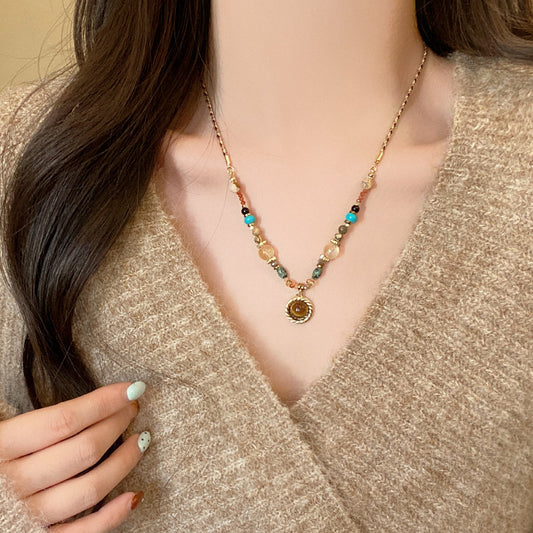 Women's Vintage Ball Beaded For Affordable Luxury Necklace