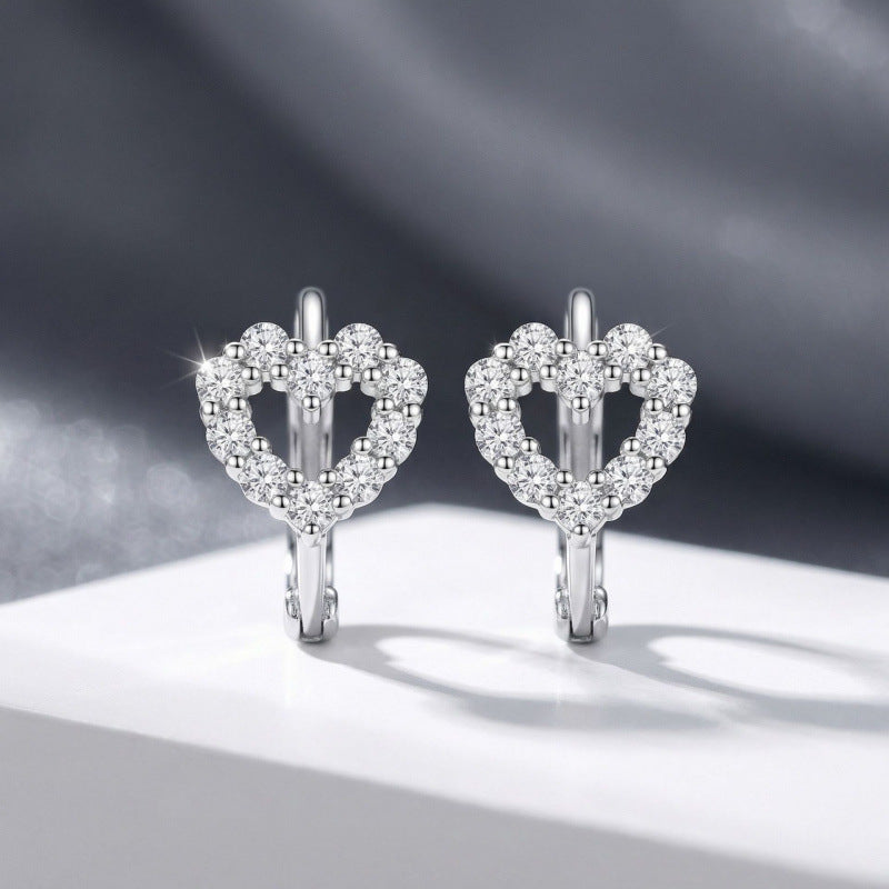 Women's Love Heart Light Luxury High-grade Vacation Earrings