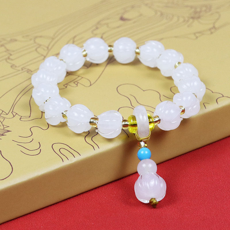 Glaze Light Luxury High-grade Color Fluorite Hydrangea Bracelet
