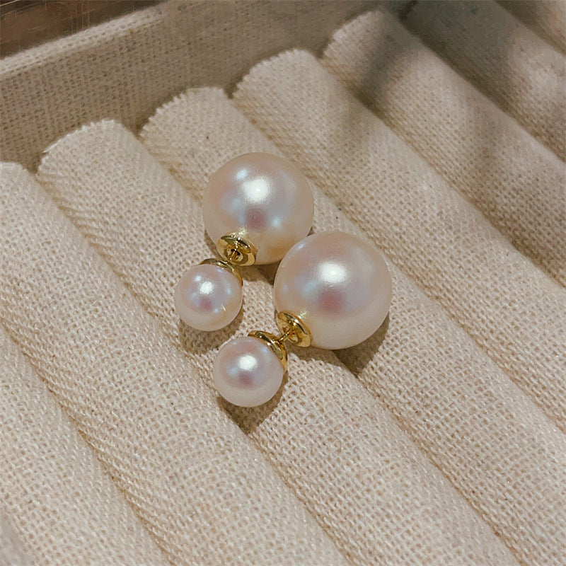 Women's Sier Pearl Light Luxury High Sense Niche Versatile Ear Line