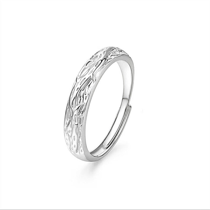 Wisteria Flower Series Couple Adjustable Opening Niche High Ring