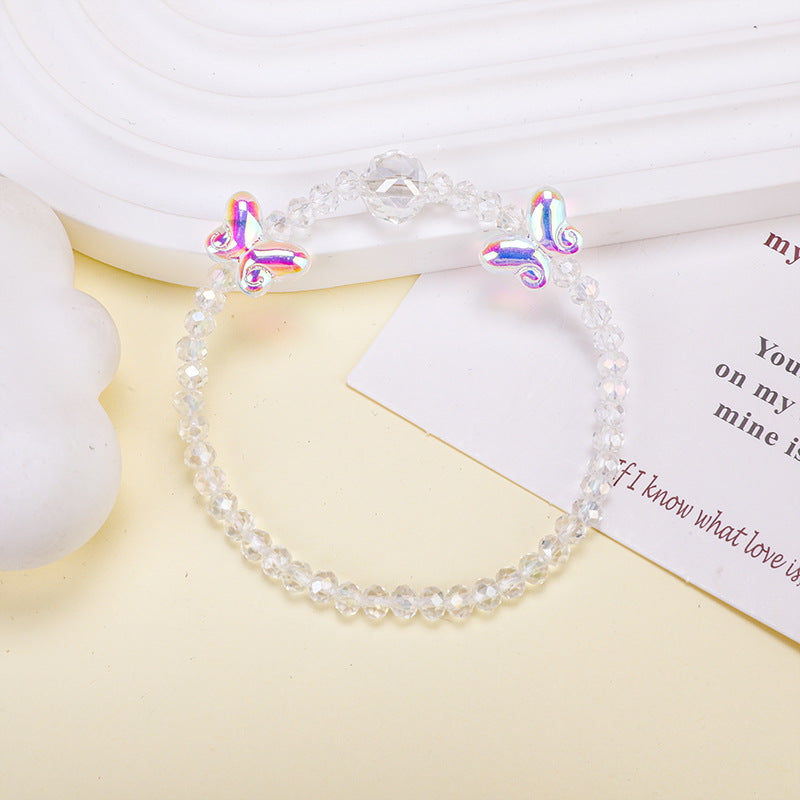 Glass Korean Style White Chalcedony Fresh Girlfriend Gifts Bracelets