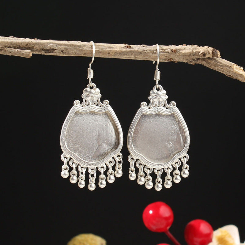 Ethnic Minority Style Handmade Miao Sier Earrings