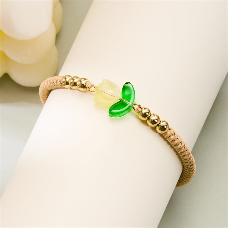 Korean Style Tulip Atmosphere Versatile Niche Design Bracelets