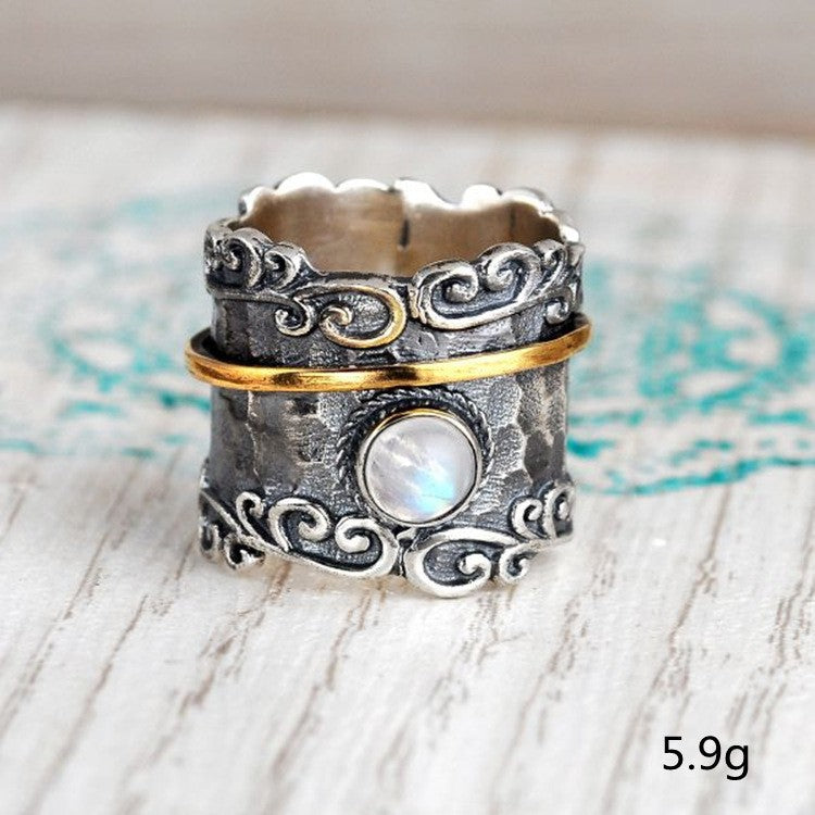 Pearl Opal Wide Face Popular Hand Rings