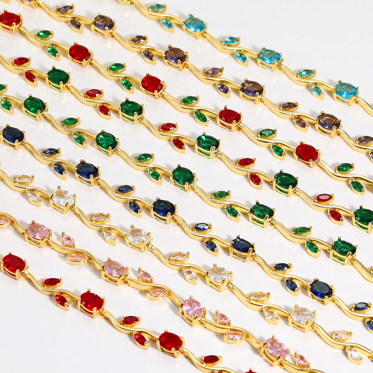 Luxury Style Quality Light Full Diamond Bracelet