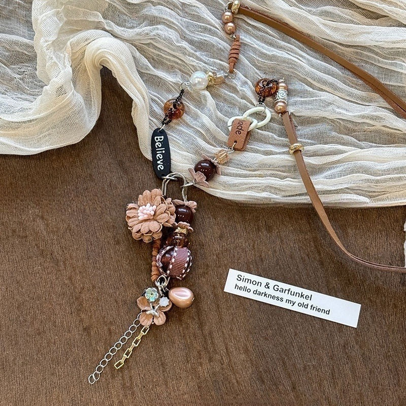 Chinese Long Wax Rope Acorn Zen Pendants