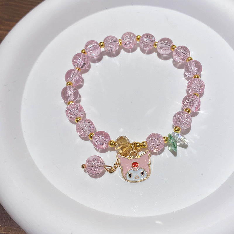 Children's Handmade Beaded Cartoon Crystal Glazed Get Bracelets