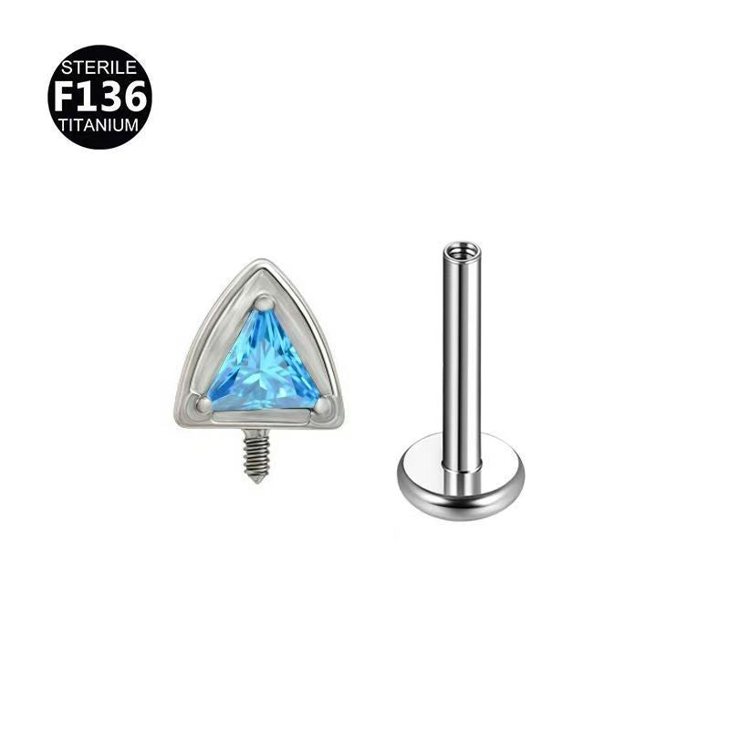 Titanium Alloy Devil's Eye Cat Ears Labret Ear Bone Internal Stud Earrings