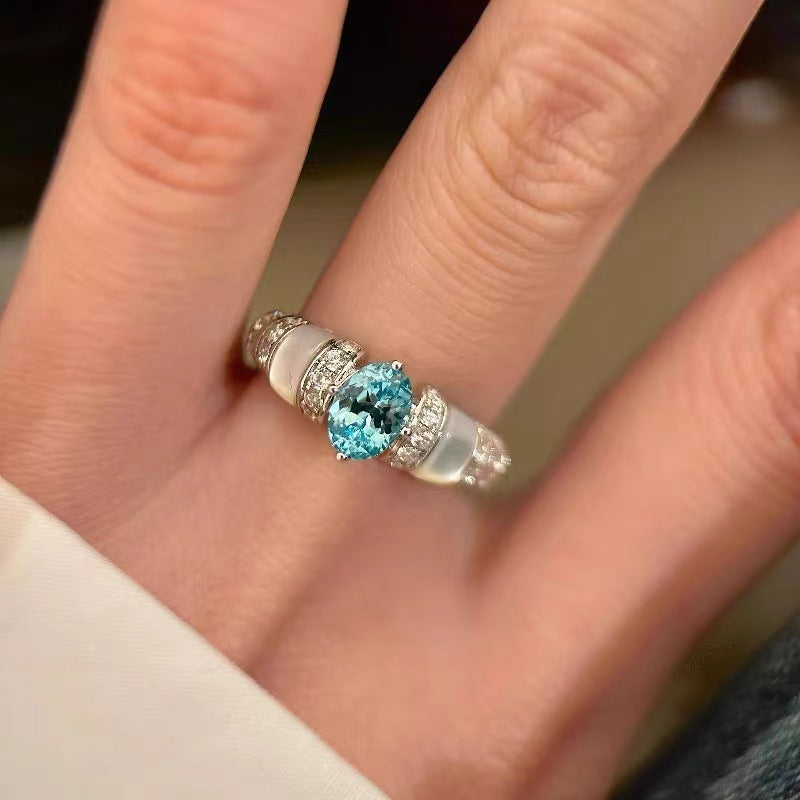 Zircon Light Luxury High-grade Style Minority Fashion Adjustable Rings