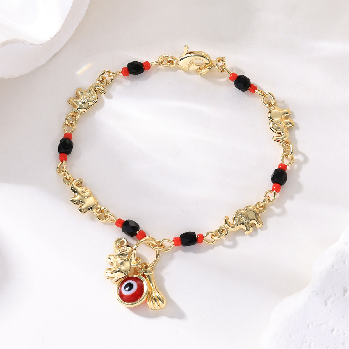 Bohemian Devil's Eye Elephant Female Cartoon Fun Vacation Bracelets