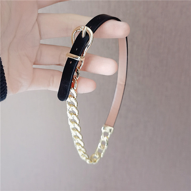 Women's Stitching Clavicle Fashion Personalized Punk Short Belts
