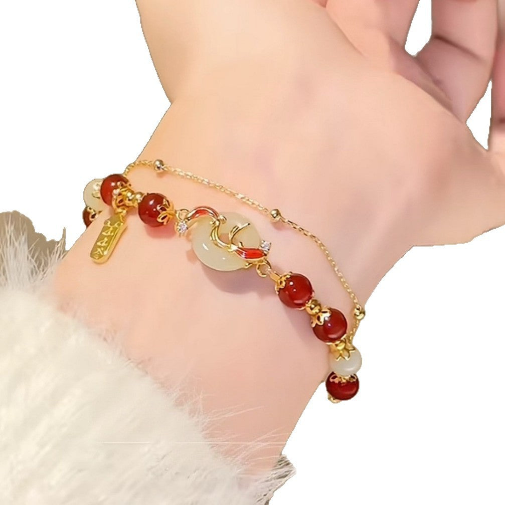 Koi Good Luck Safety Buckle Female Bracelet
