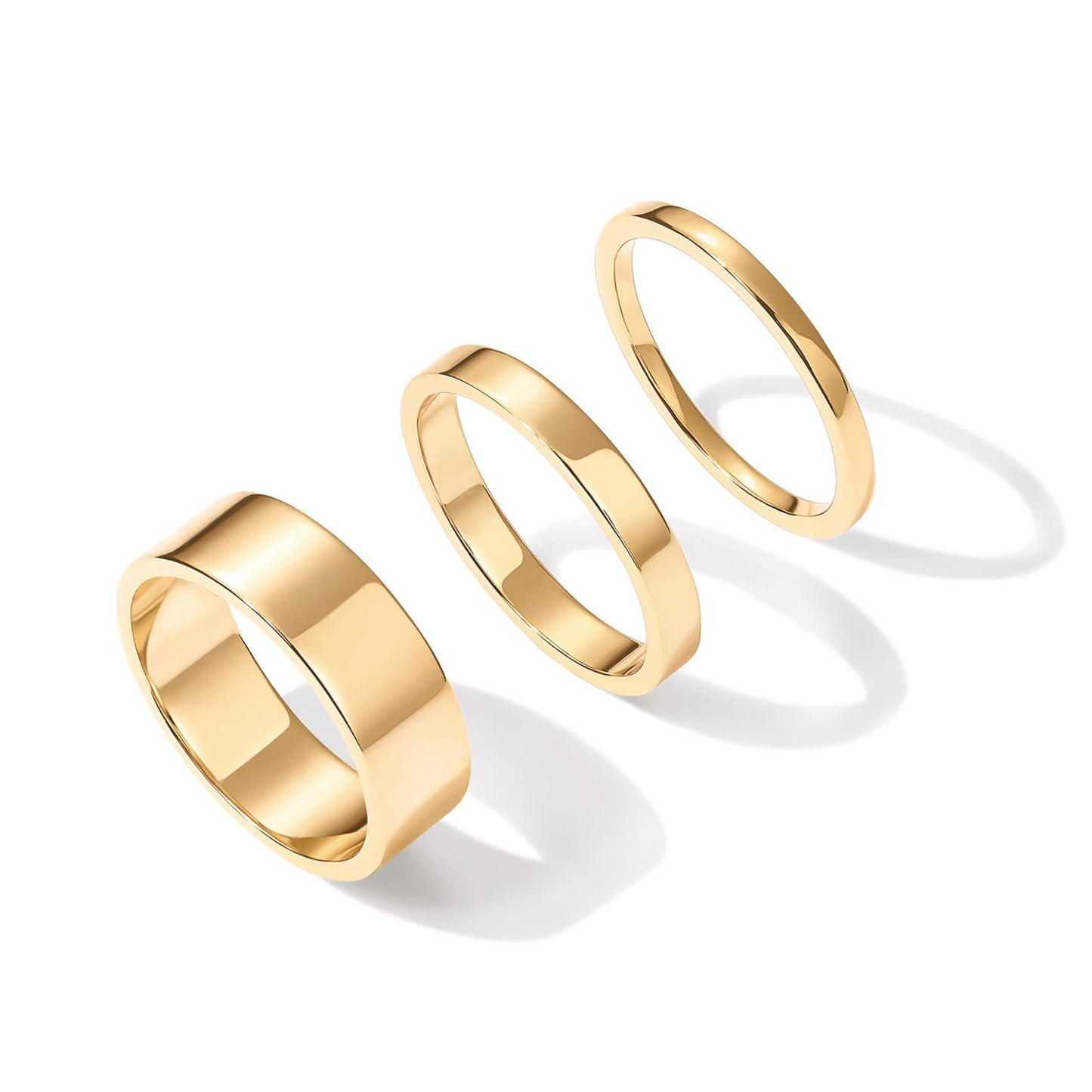 Women's Stainless Steel Gold Plated Minority Simple Rings
