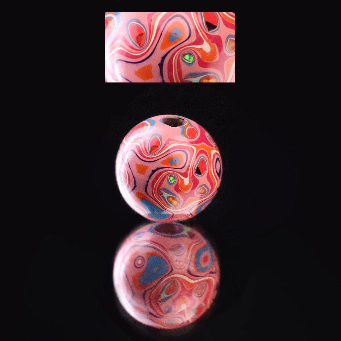 Paint Beads Opal Loose Wooden Beaded Rosewood Embryo Single Bracelets