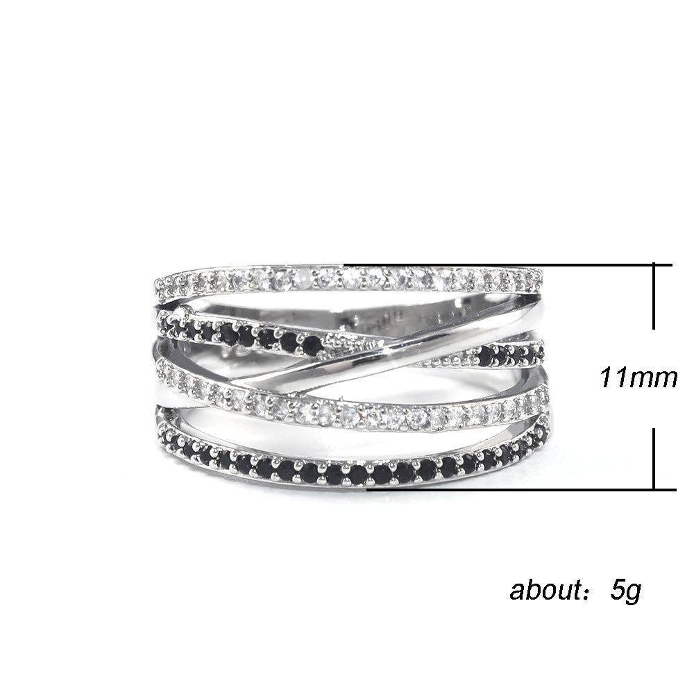 Retro Diamonds Bends Hitches Couple Stylish Rings