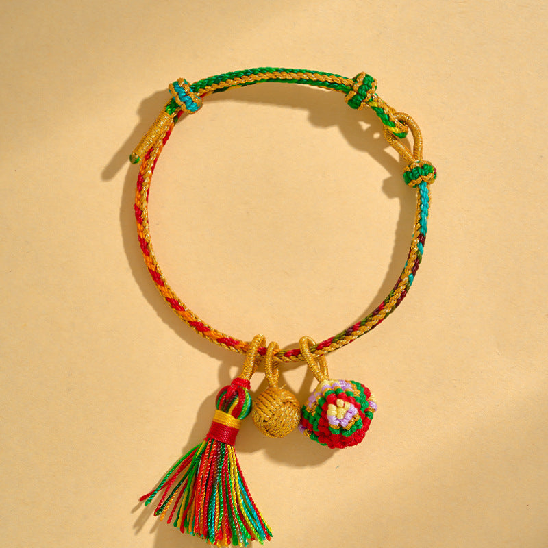 Children's Dragon Boat Festival Colorful Rope Hand-woven Small Bracelets