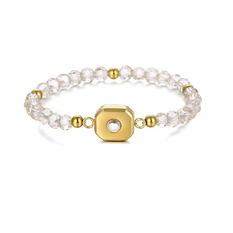 Simple Handmade Beaded Projection Language Hd Color Bracelet