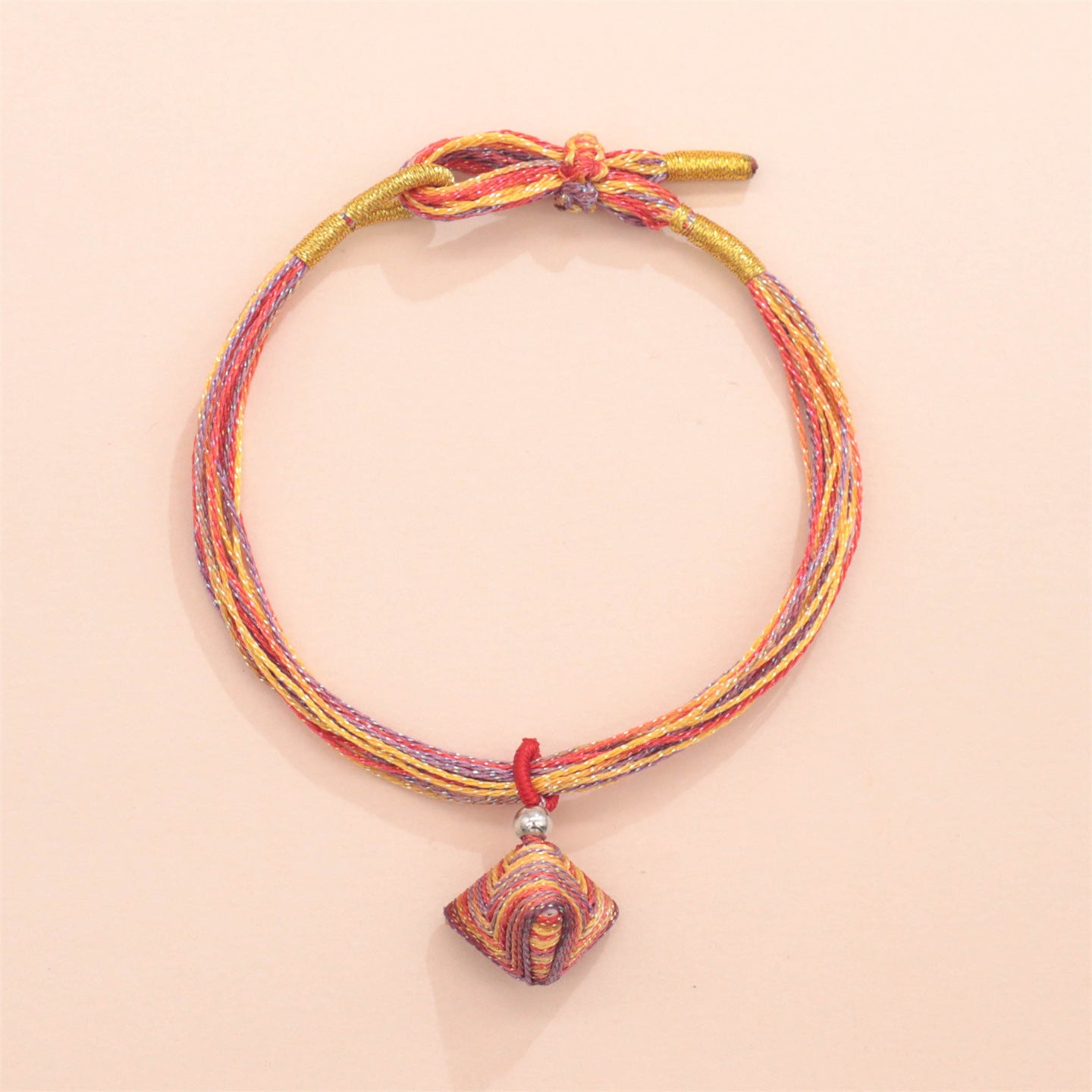 Festival Colorful Rope Carrying Strap Handmade Woven Bracelet