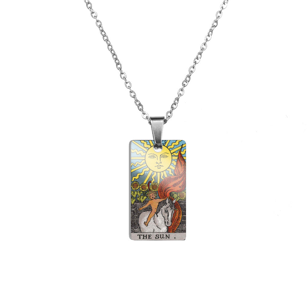 Loop Ornament Waite Big Jewelry Tarot Color Printing Pendants