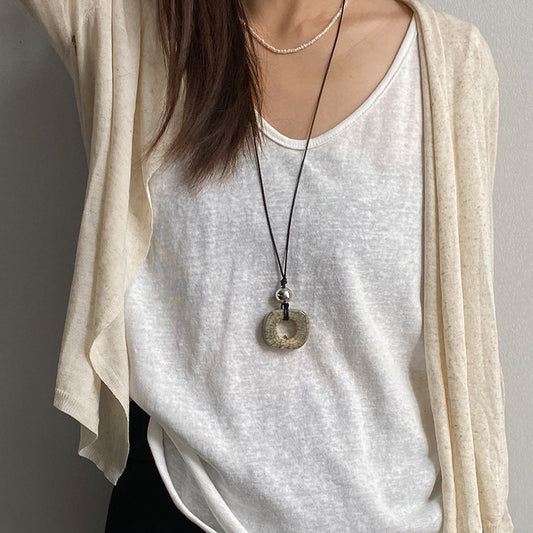 Natural Camel Bone Long Four Style Necklaces