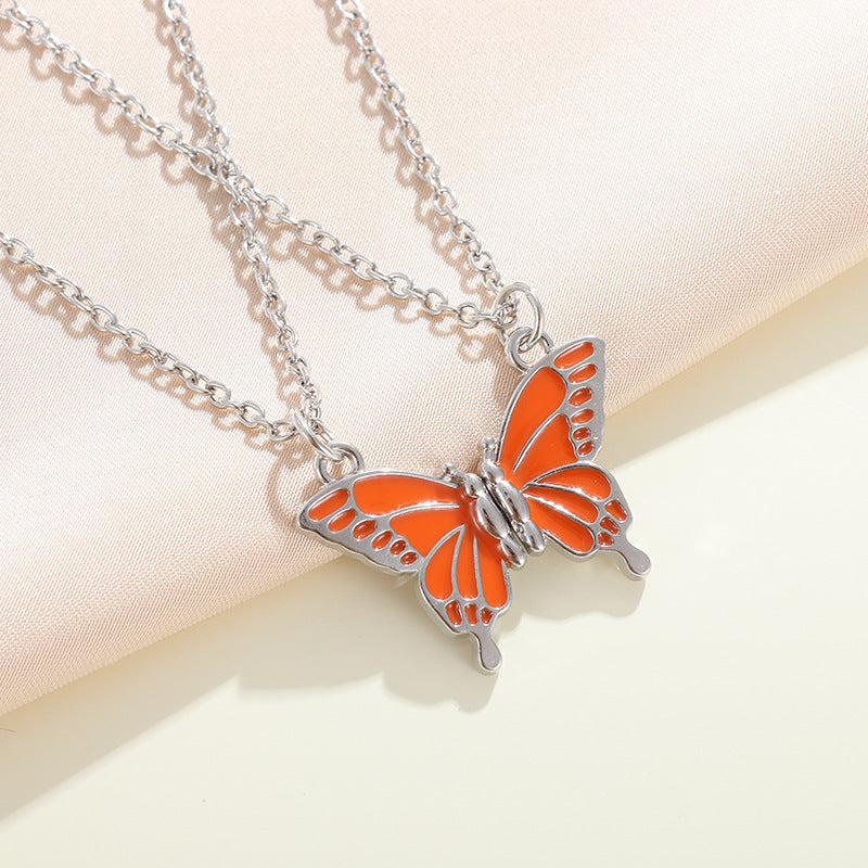 Good Friend Butterfly Best Friendship Magnetic Necklaces
