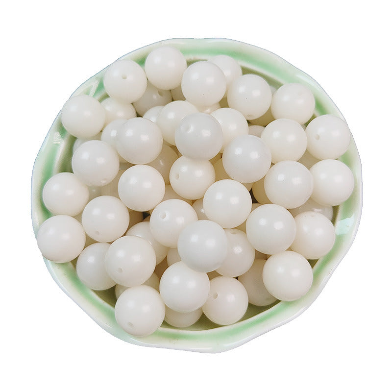 White Jade Bodhi Root Seed Scattered Beads High Throw Bracelet