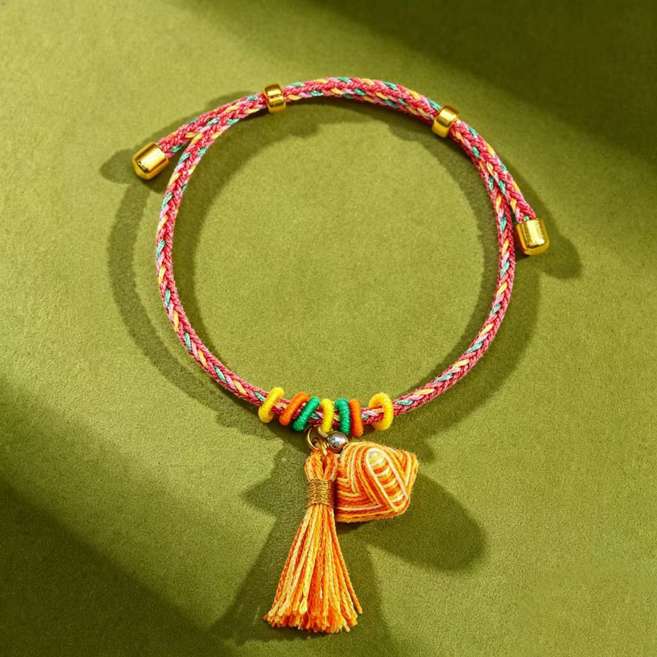 Children's Dragon Boat Festival Colorful Rope Carrying Strap Hand-woven Tiger Sachet Bracelets