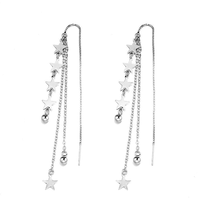 Women's Meteor Simple Temperament Eardrops Fresh Round Beads Earrings