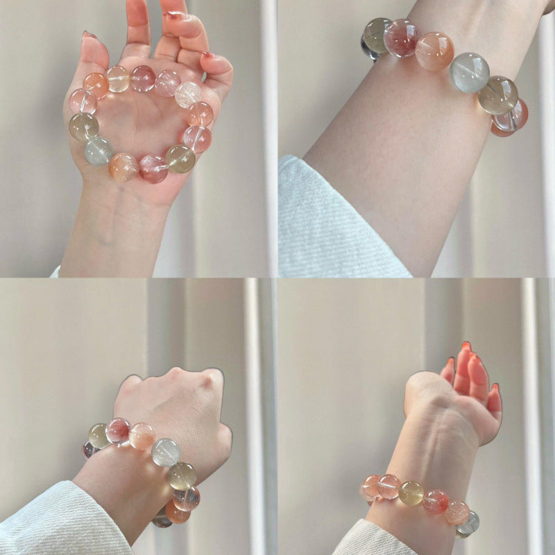Women's Authentic Boutique Color Rabbit Fur Candy Fresh Bracelets