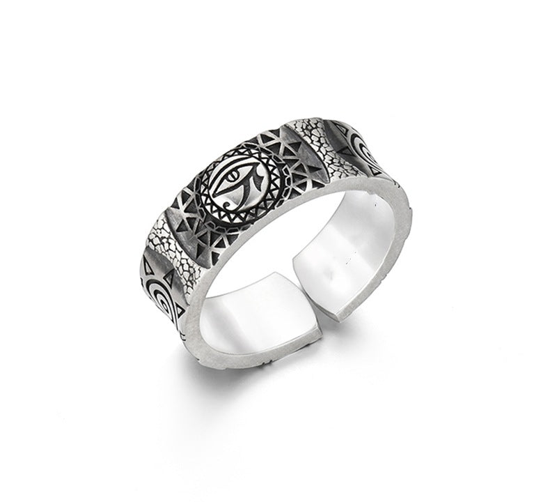 Men's Horus Eye Marcasite Trendy Fashion Retro Rings