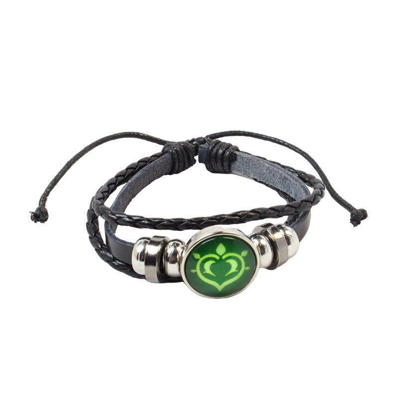 Women's & Men's Elements Eye Of Woven Handmade Gift Chain Thunder Personality Trendy Bracelets