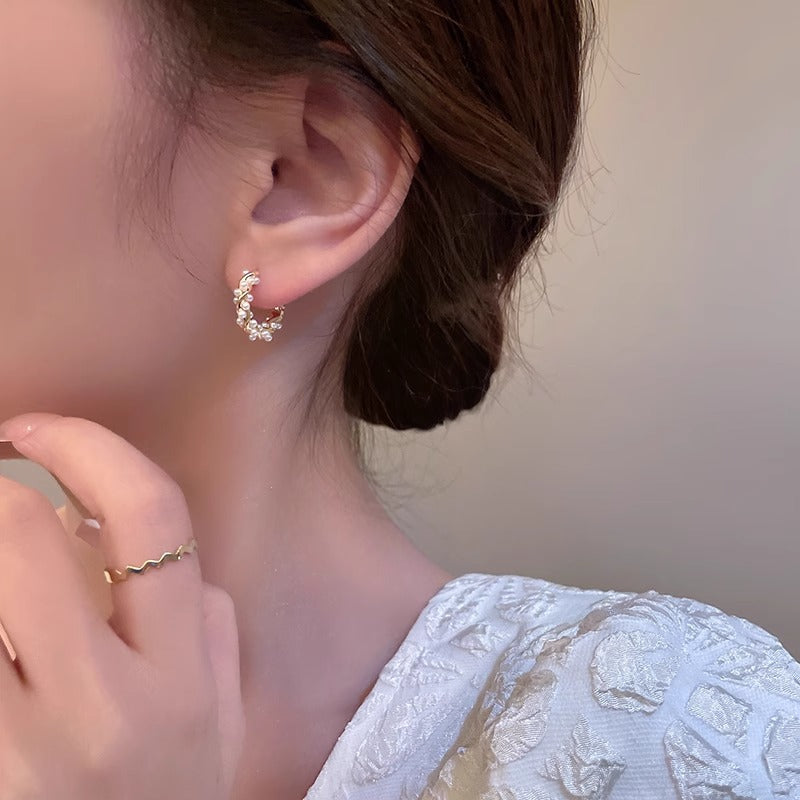 Women's Circle Pearl For Trendy Niche Design Earrings