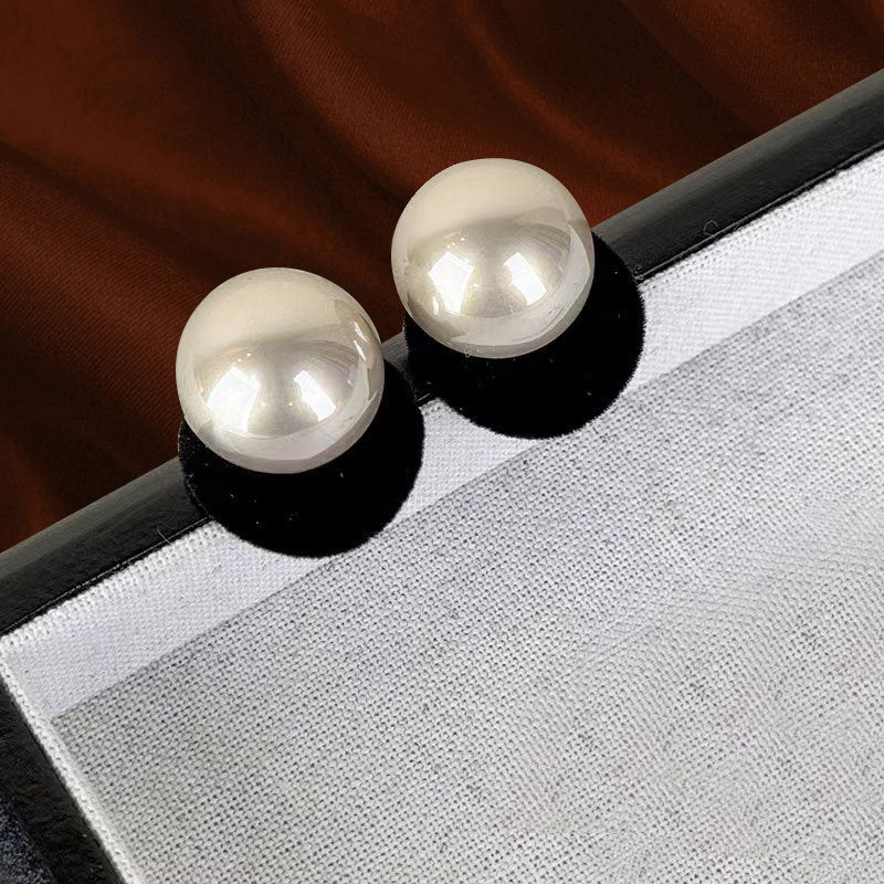 Pearl High-grade Light Luxury Minority Sier Earrings