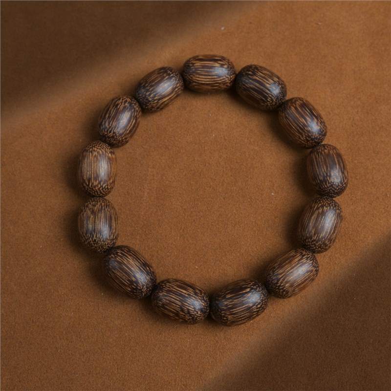 Natural Eaglewood White Round Beads Buddha Bracelet