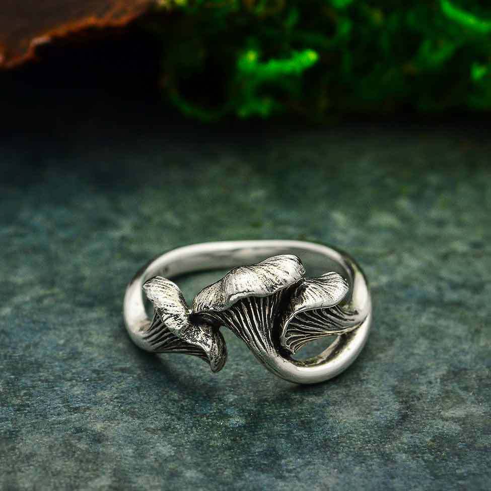 Mushroom Open Female Creative Simple Alloy Ring