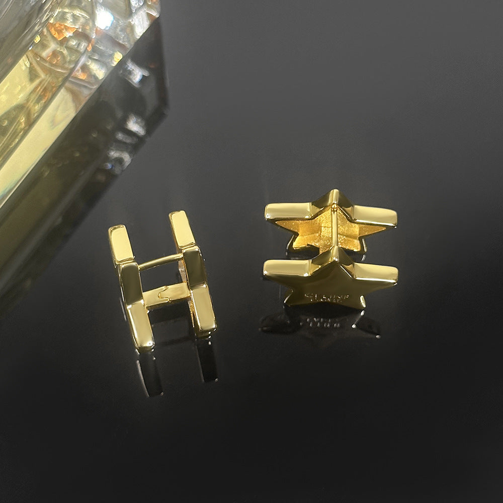 Star Ear Clip Female Light Luxury Minority Design Rings