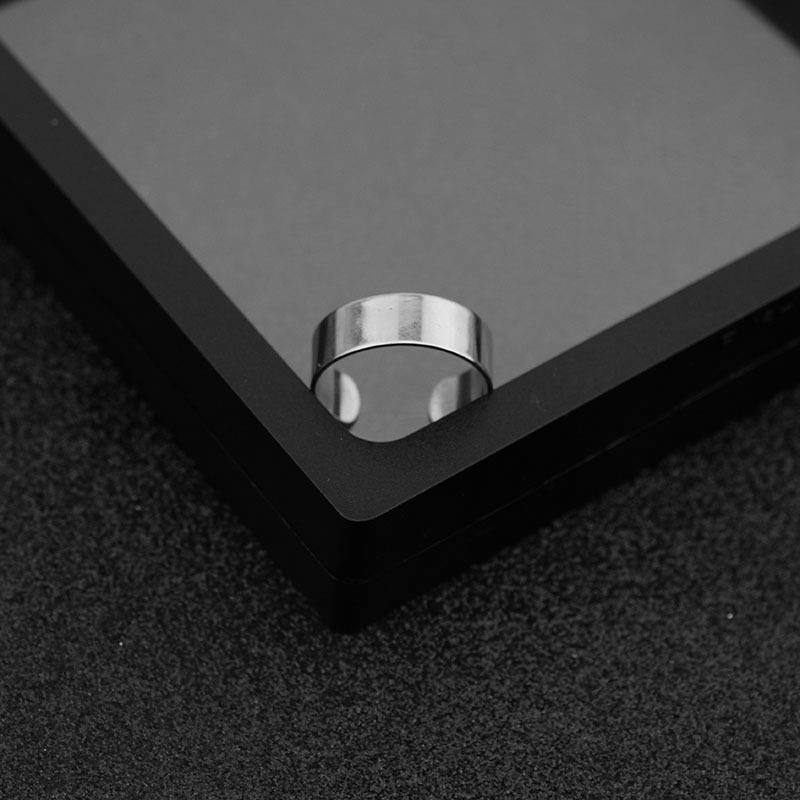 Smooth Opening Stainless Steel Super Wide Disco Boy Ring