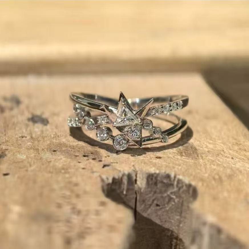 Deep Space Gift Cheng Wedding Card Summer Rings