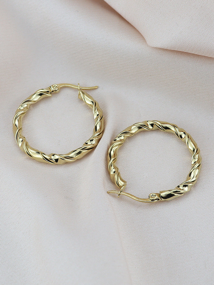 Minority Simple Personality Fashion Titanium Steel Ear Buckle