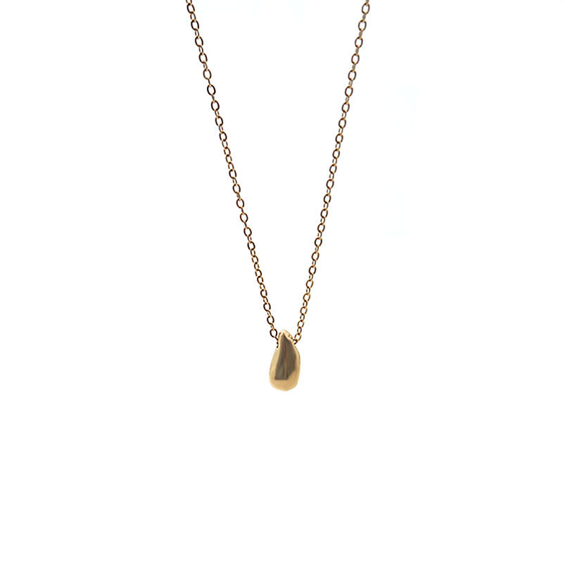 Water Drops Titanium Steel Female Light Luxury Minority Design High-grade Necklaces