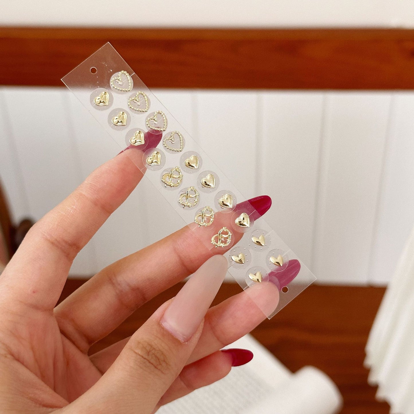 Fashion Auricular Point Sticker Crystal Ear Patch Bead Massage Stress Earrings
