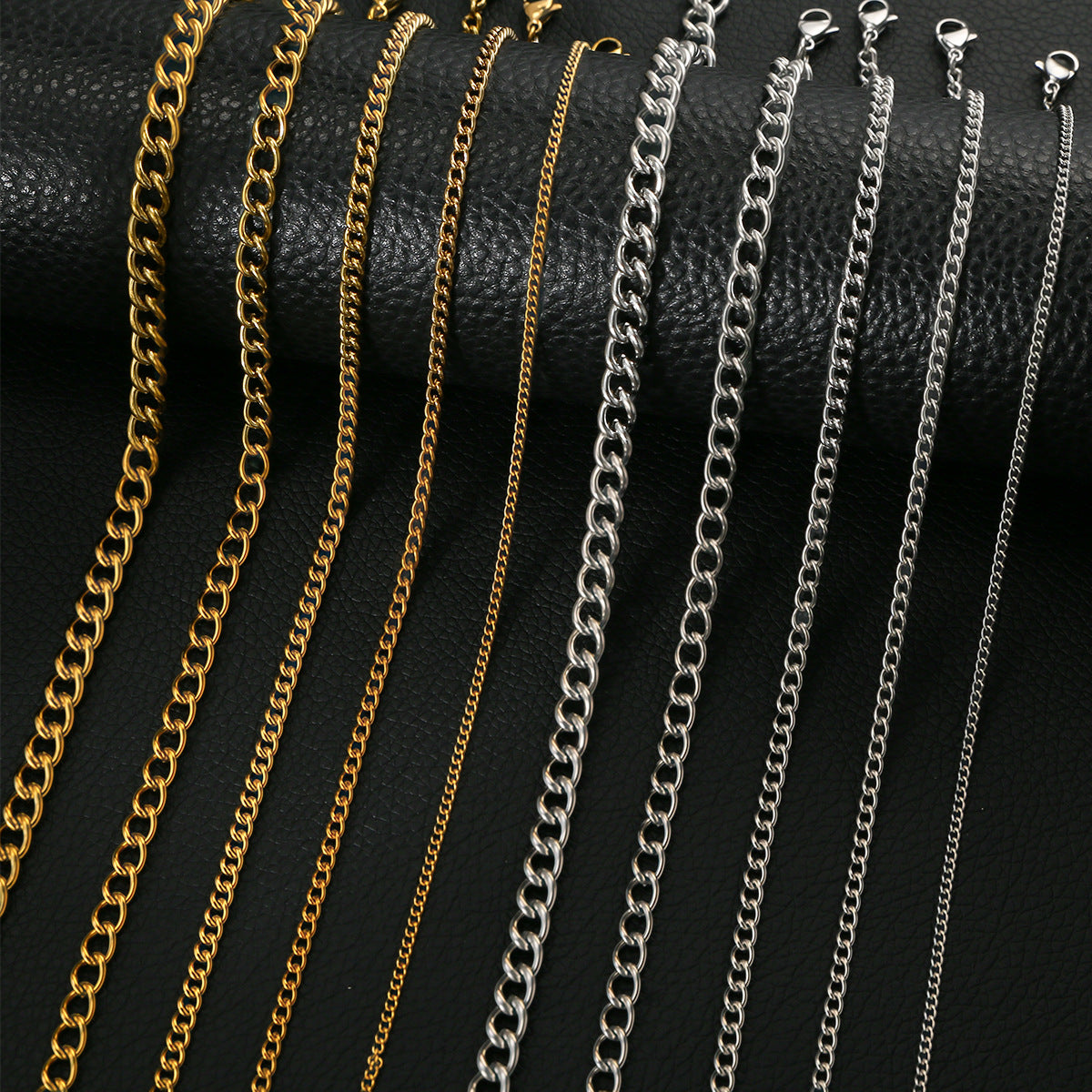 Stainless Steel Side Personality Simple Choker Necklaces