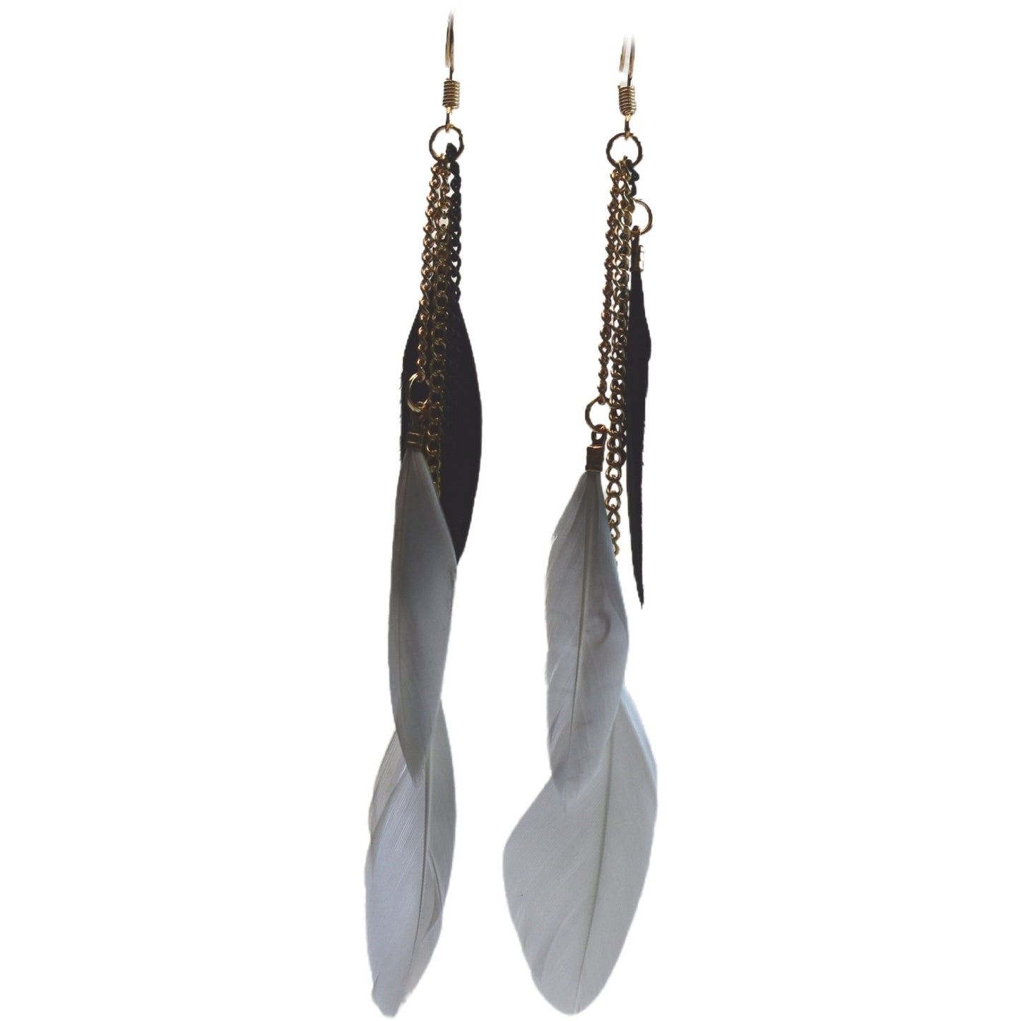 Classy Casual Cool Ethnic Style Feather Earrings