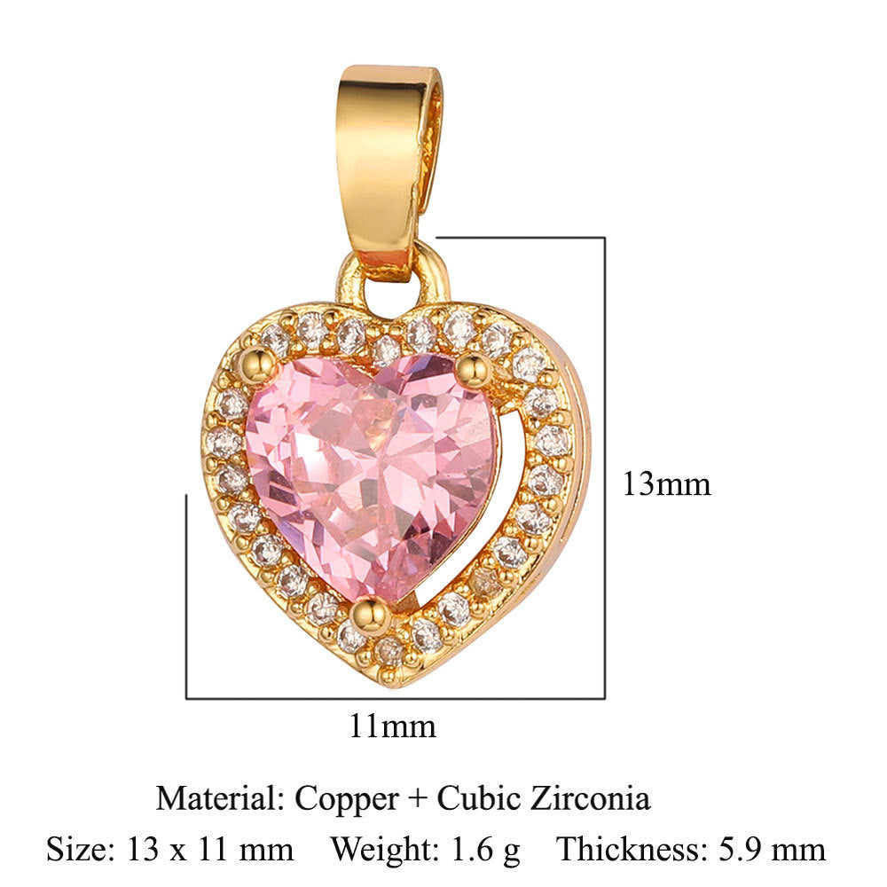 Water Drop Square Heart-shaped Leaves Female Pendants