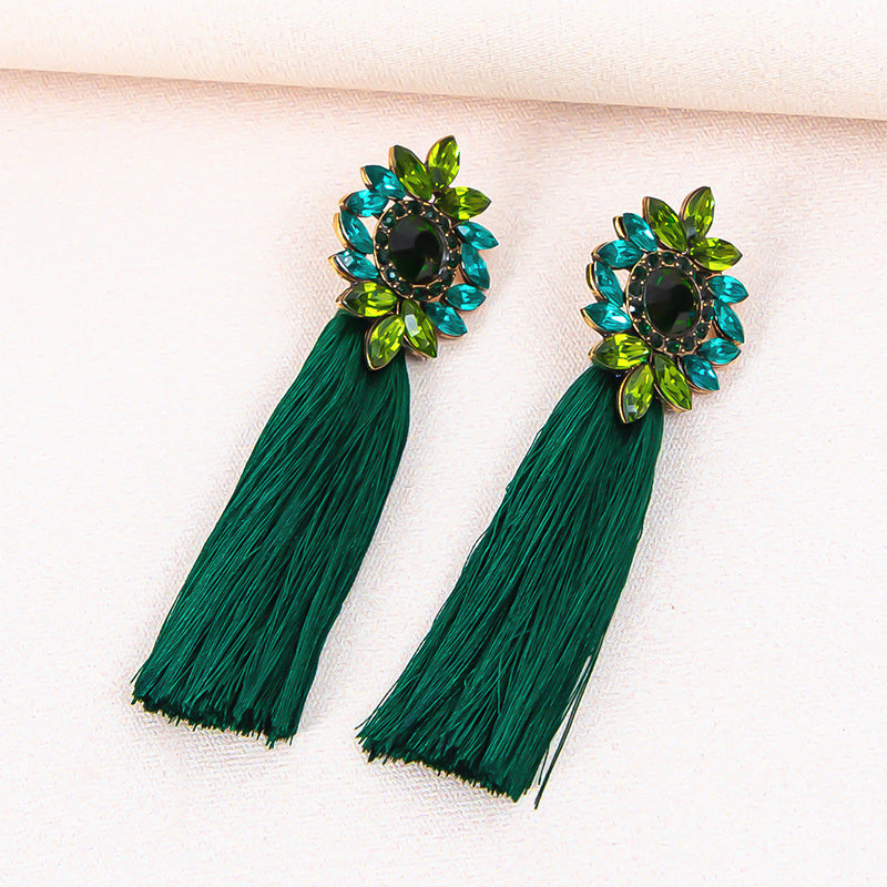 Bohemian Style Long Graceful Personality Trendy Cotton Thread Rings