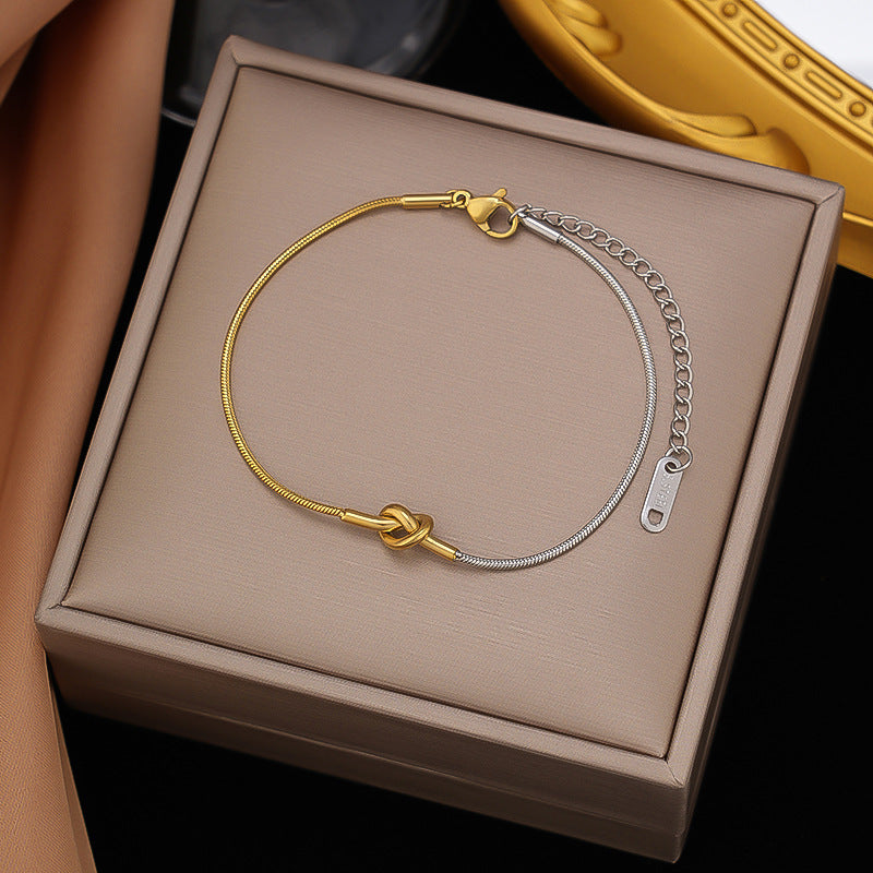 Titanium Steel Female Gold Fashion Light Luxury High Bracelets